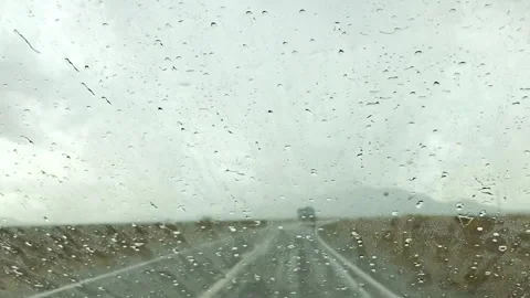 Rain Windshield Stock Footage 287266521