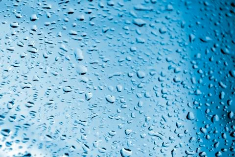 Rain in windshield Stock Photos