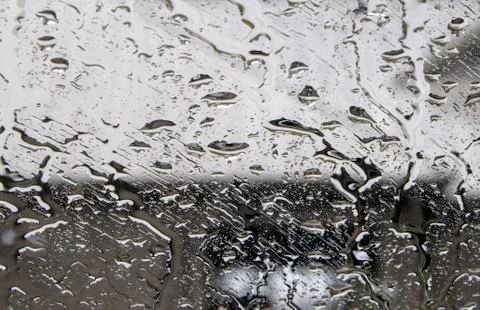 Rain on windshield Stock Photos