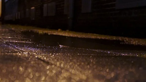 Rain on yellow ground Stock Footage 99010327