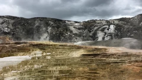 Rain in Yellowstone Stock Footage 202187324