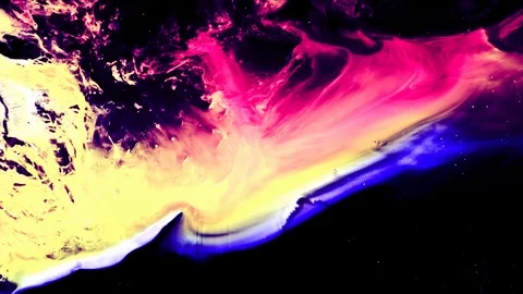 Rainblow / Space Clouds Nebula Texture Background of cosmic galaxy / NASA Hubble Stock Footage 107502905