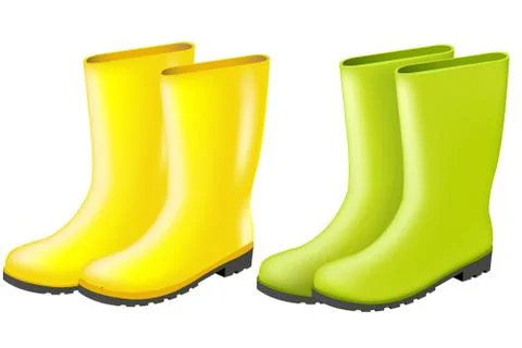 Rainboots Set Stock Illustration