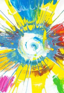 Rainbow Abstract Art Background Stock Illustration