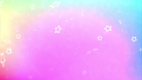 Rainbow abstract background and star loop particles, top to bottom, 4k anim.. Stock Footage 245325528