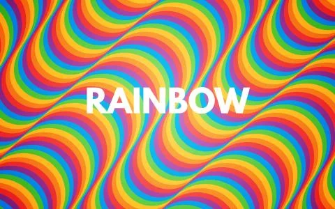 Rainbow abstract background. Colorful texture with bright waves Stock Illustration
