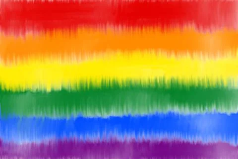 Rainbow abstract background. Lgbt flag. Tie dye pattern.  Stock Illustration