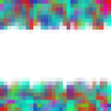 Rainbow abstract background with pixel texture of squares and copy space Illustrazione stock