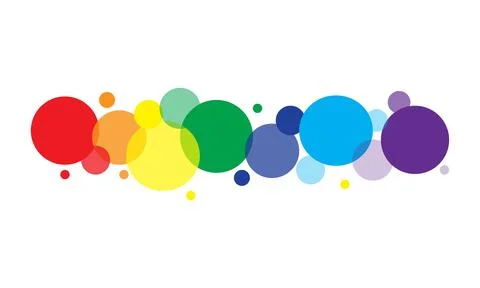 Rainbow abstract dots background. Vector illustration. Stock Illustration