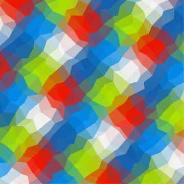 Rainbow abstract mosaic low polygon backrgound, glass effect Stock Illustration