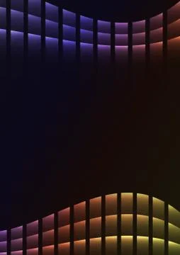 Rainbow abstract pixel curve background Stock Illustration