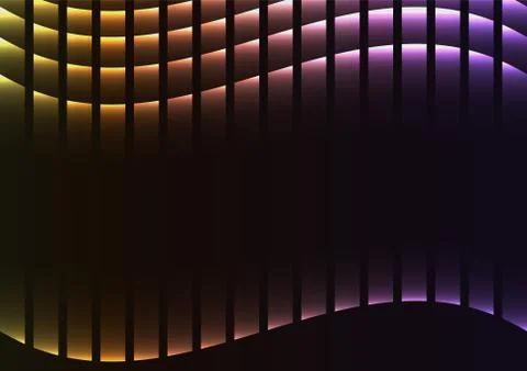 Rainbow abstract pixel curve background Stock Illustration