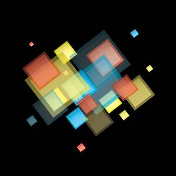 Rainbow abstract square Square design presentation background with rainbow... Stockfoto's