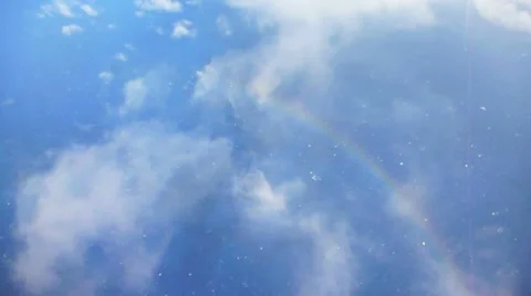 Rainbow Aerial Stock Footage 10829465