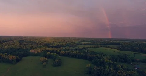 Rainbow Aerial 库存影片 78203797