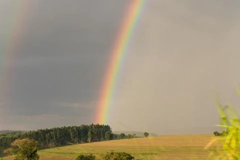 Rainbow after rain Stock Photos