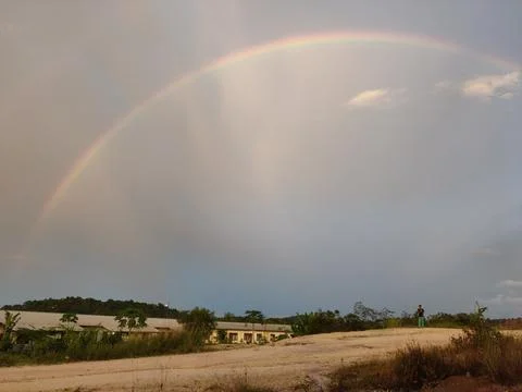 Rainbow after rain Fotos de archivo