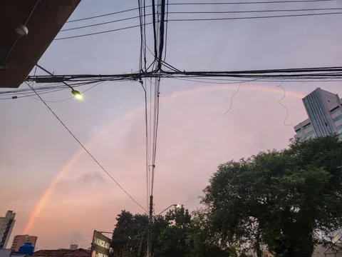 Rainbow after the rain Stock Photos