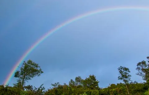 Rainbow after a storm Stock Photos