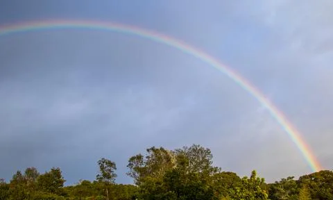 Rainbow after a storm Stock Photos