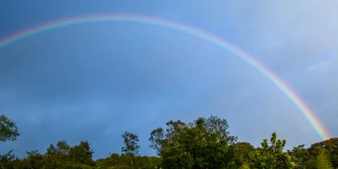 Rainbow after a storm Stock Photos