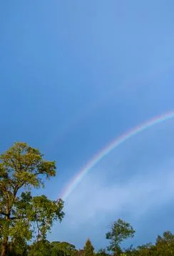 Rainbow after a storm Stock Photos