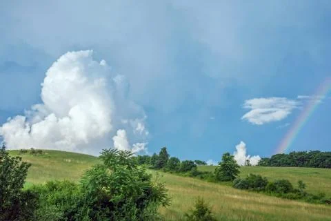 Rainbow and Cloud Stock Photos