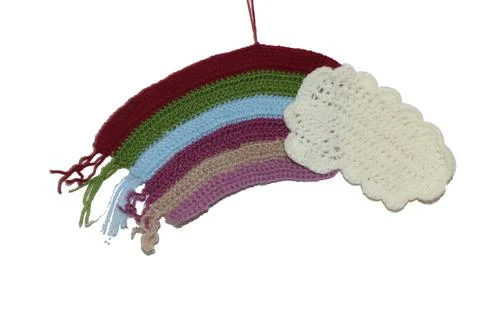 Rainbow and clouds Stock-Fotos