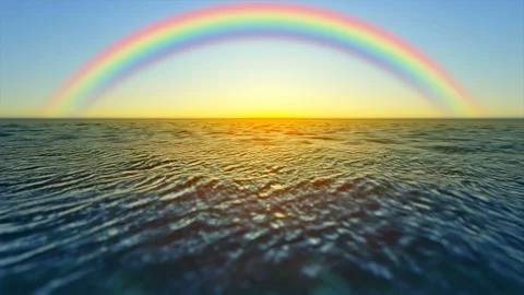 Rainbow and Sea 库存影片 161500111