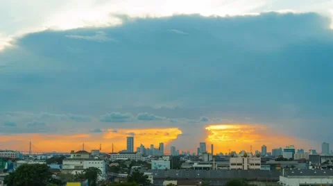 Rainbow and Sunset Stock Footage 50965725