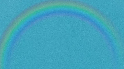 Rainbow Animation Clip over Blue Sky Background 库存影片 332456045
