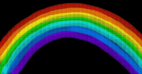 Rainbow animation Stock Footage 128703858