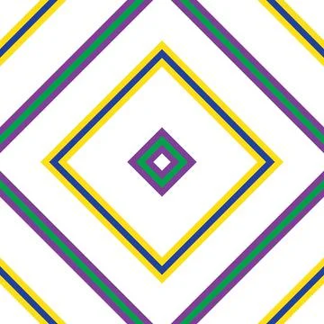 Rainbow Argyle Diagonal Stripes seamless pattern Illustrazione stock