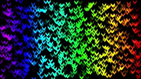 Rainbow Arrow Rain Background 4K Loop Video stock 300118309