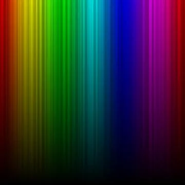 Rainbow aurora spectral gradient Stock Illustration