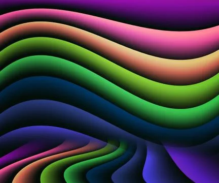 Rainbow backdrop Stock Illustration