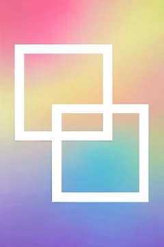 Rainbow Background Abstract Double Frame Design Stock Photos