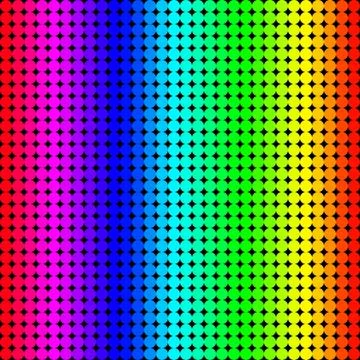 Rainbow background of colored circles Stock Illustration