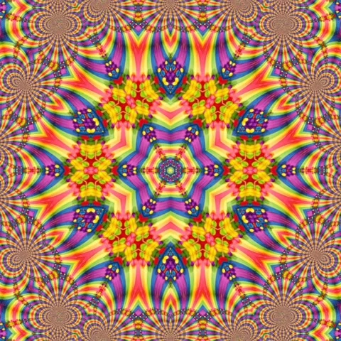 Rainbow background design pattern concept,Kaleidoscope Circles Geometry Seamless Stock Footage 227473217