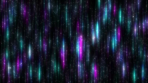 Rainbow background with different particles, aura background of different co Stock Footage 345341944