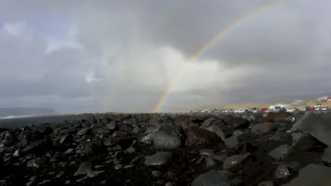 A rainbow in the background Stock-Footage 155585240