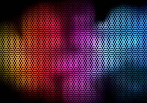 Rainbow Background with Grid Pattern Rainbow Background with Grid Pattern ... 写真素材