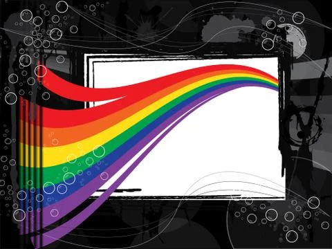 Rainbow background Stock Illustration