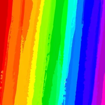 Rainbow background made texture brushes. Isolated vector illu Stock Illustration