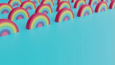 Rainbow Background - Seamless Looped Animation Backdrop VJ Loop Stock Footage 244523729