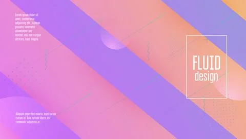 Rainbow Banner. Liquid Design. Wavy Landing Page. Mobile Frame. Illustrazione stock