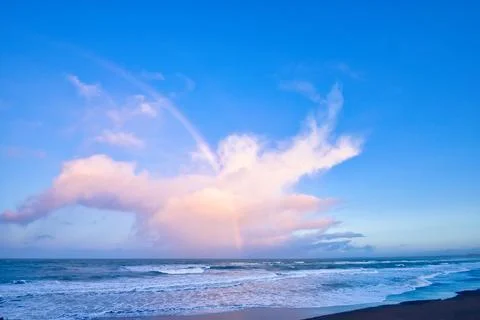 Rainbow Beach Cloud Stock Photos