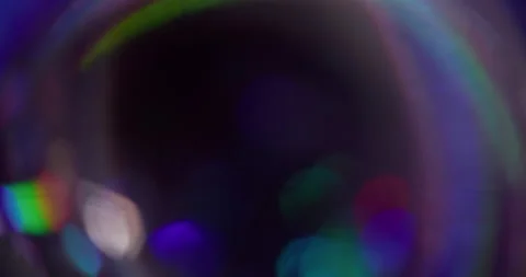 Rainbow bokeh blur lens light sparkle shine flare Vídeos de archivo 339775743