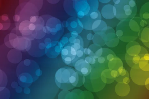 Rainbow Bokeh イラスト素材