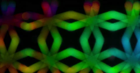 Rainbow bokeh light prism shape pattern surface texture movement, 3 clips 스톡 동영상 154385370